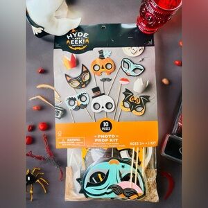 😺Hyde and Eek! Halloween Party Photo Prop Kit 10 Pieces New! 🎭